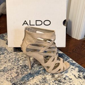 ALDO Women's Cream Strappy Heels